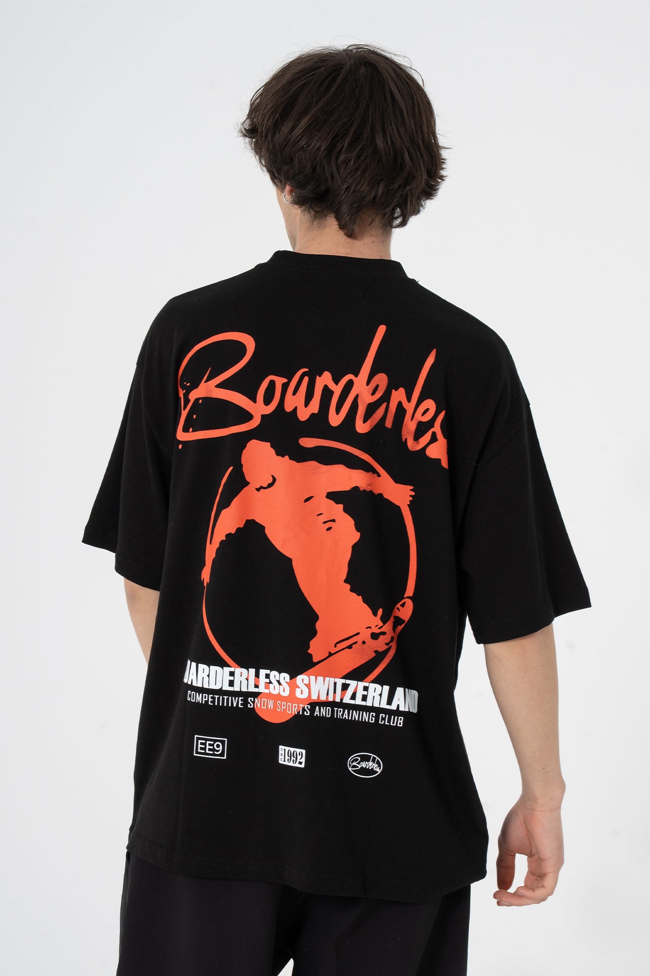 Borderland Baskılı Oversize Tişört