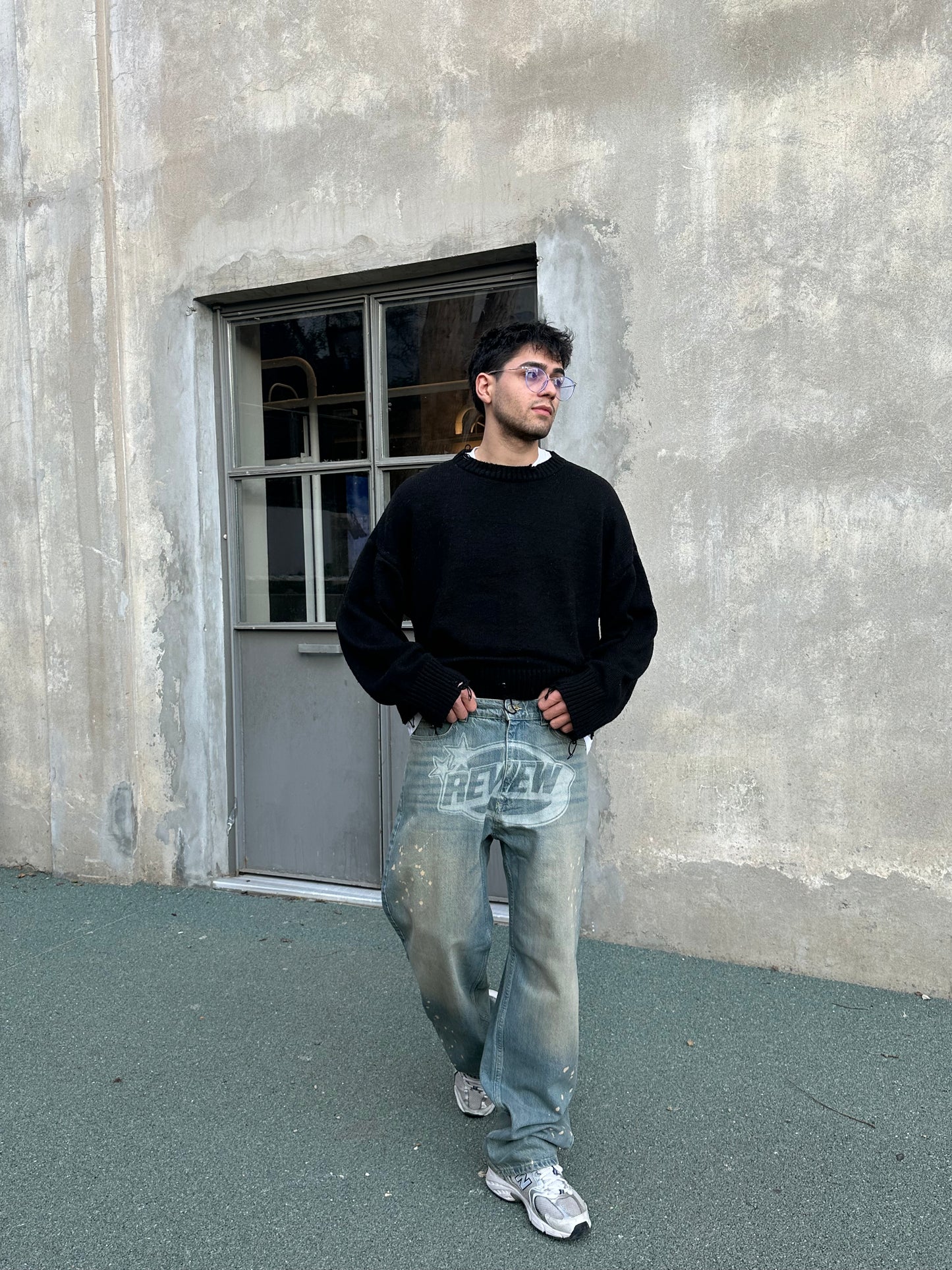 RW Premium Detay Baskılı Baggy Jean