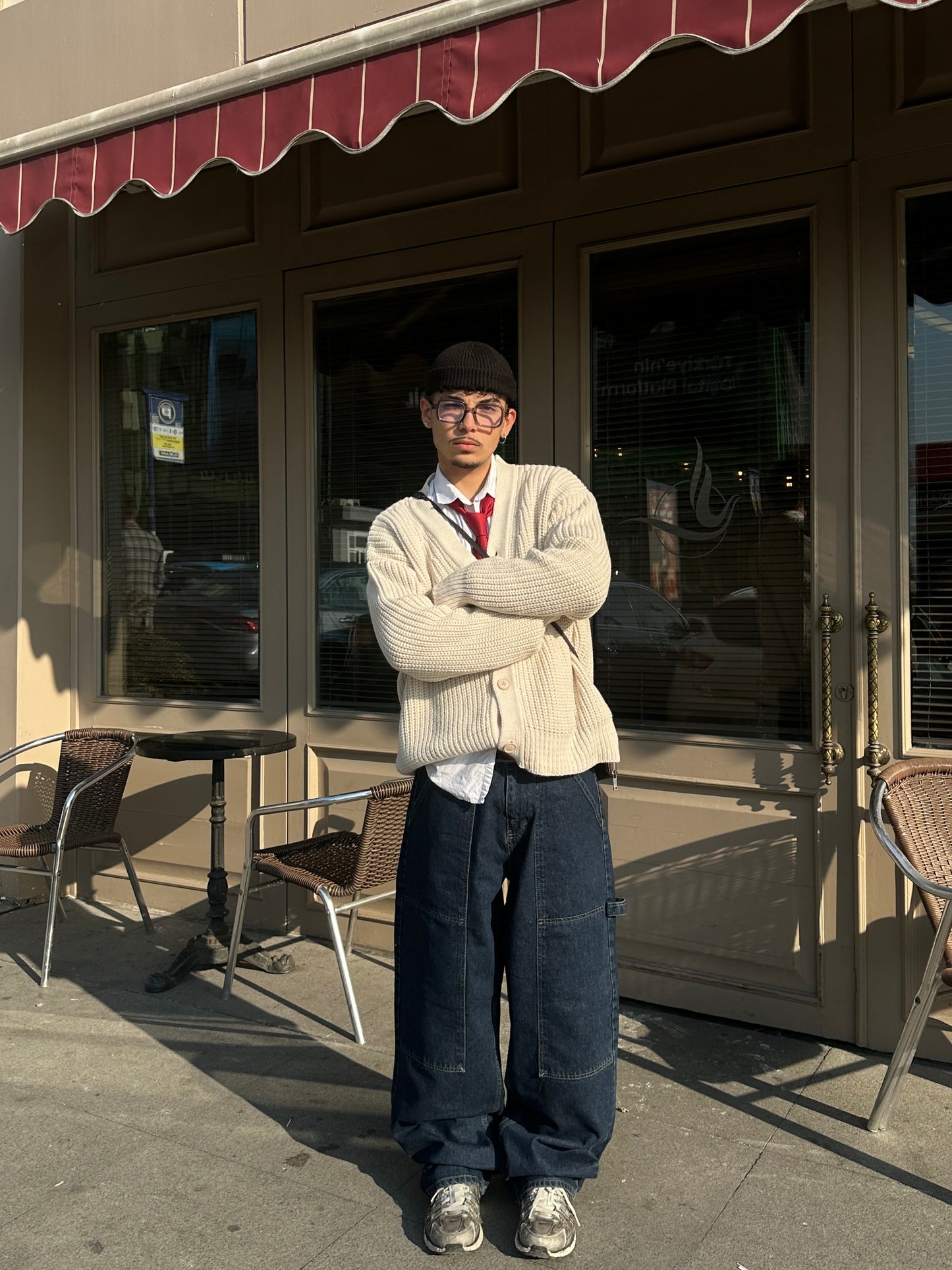 GG Crop Kesim Krem Hırka