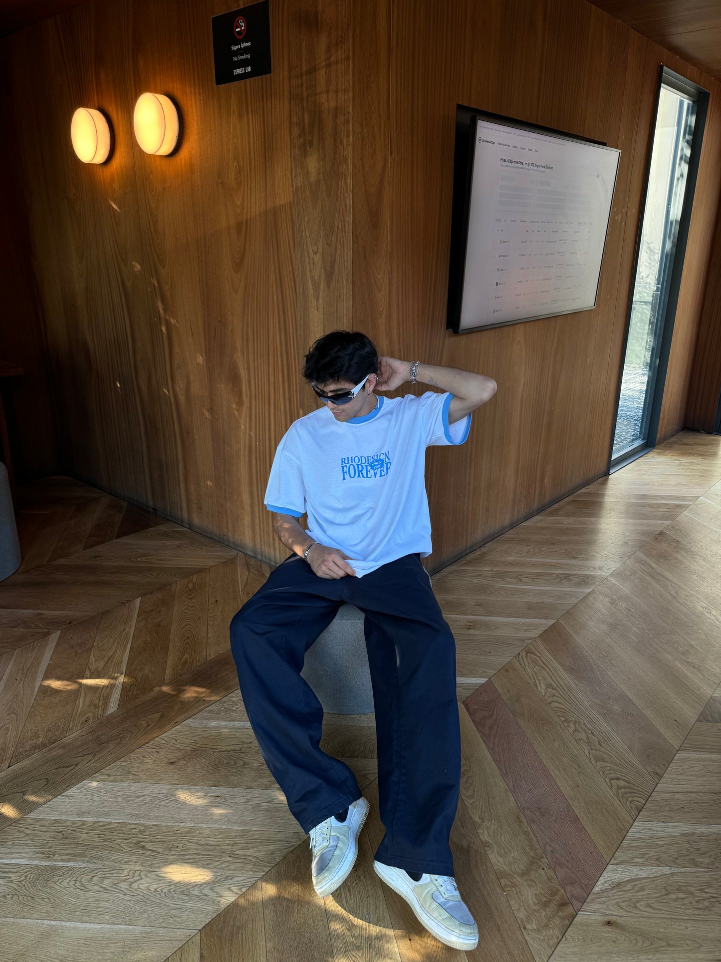 Grow With Flow Beyaz Unisex Oversize T-Shirt