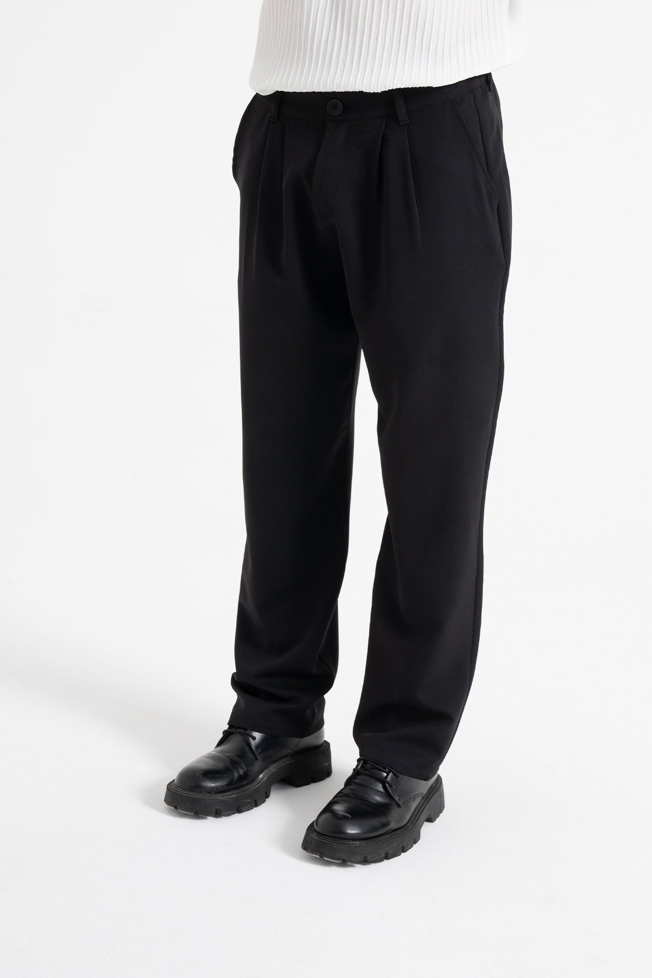 Relaxed Fit Pileli Kumaş Pantolon