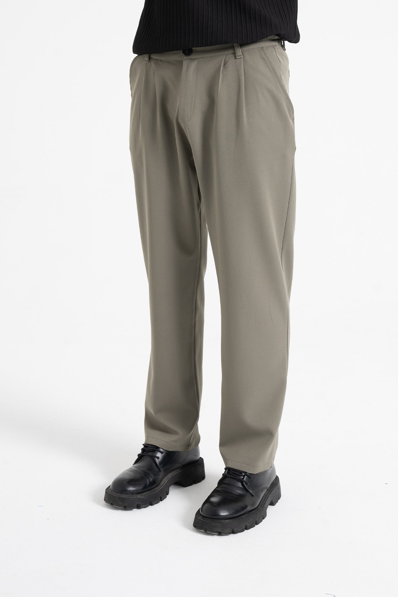 Relaxed Fit Pileli Kumaş Pantolon
