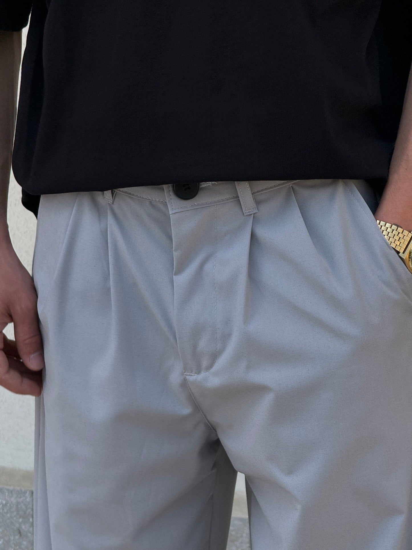 GG Gri Paraşüt Baggy Pantolon