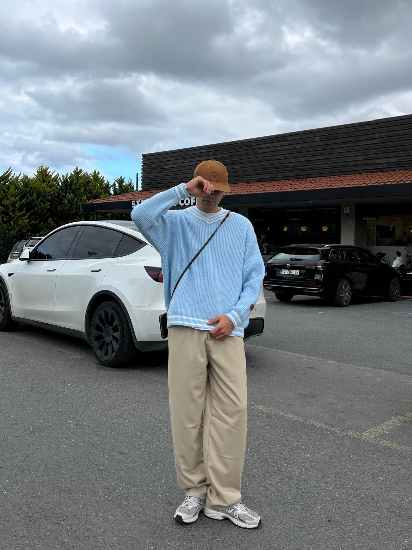 GG Basic Krem Kumaş Pantolon