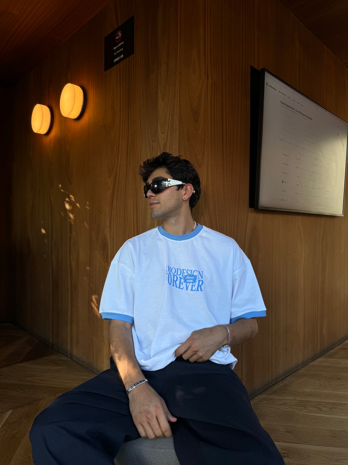 Grow With Flow Beyaz Unisex Oversize T-Shirt