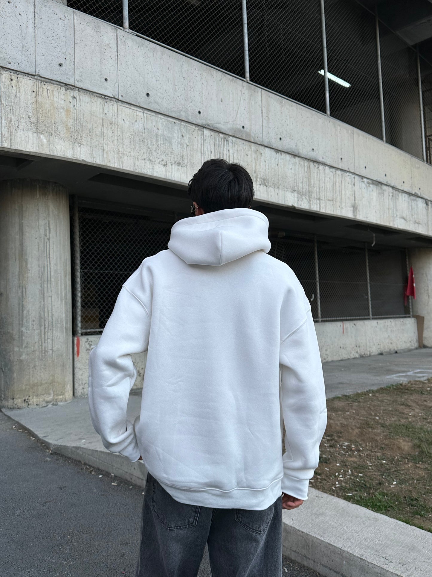 Basic Ekru Hoodie