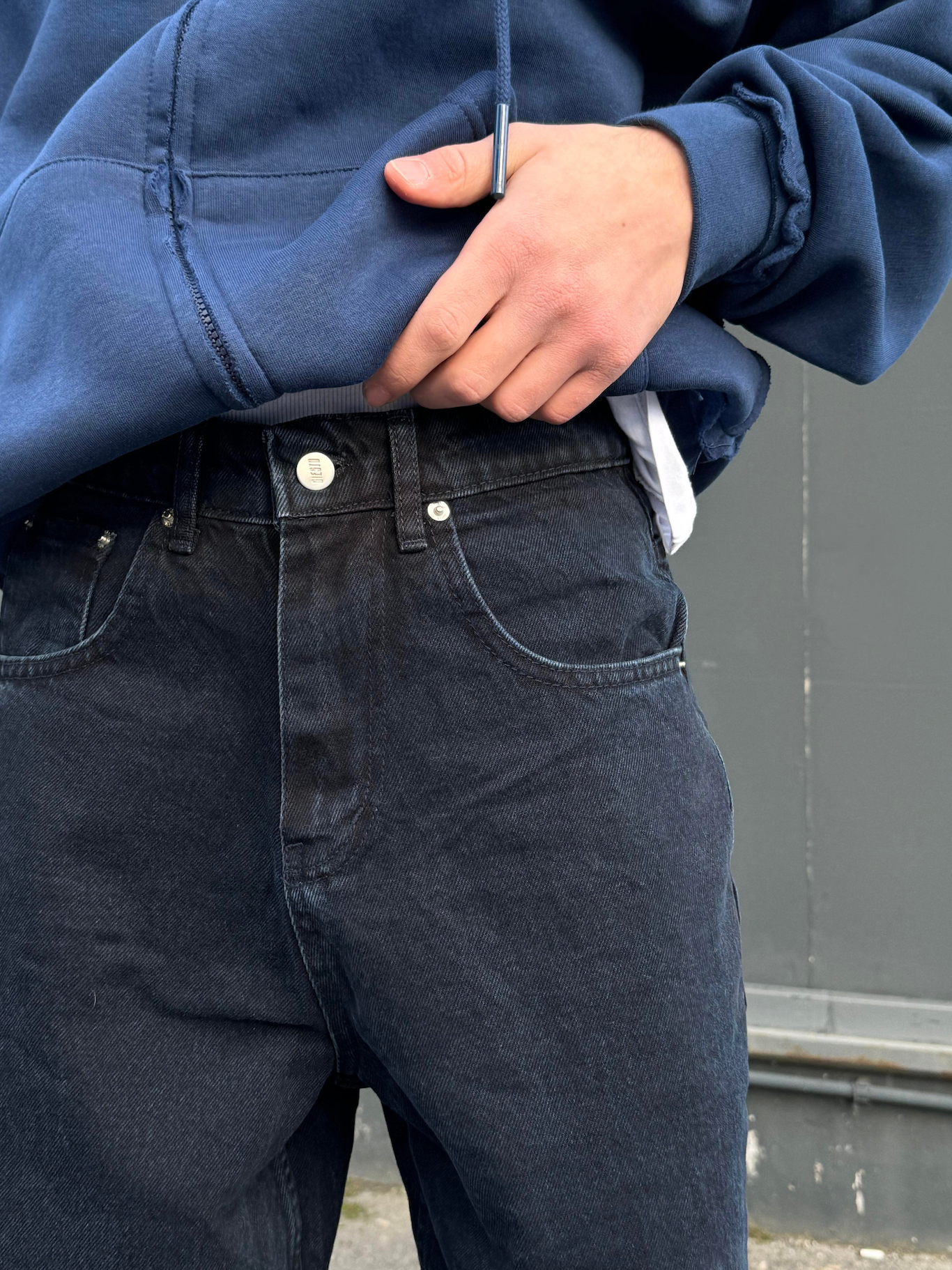 GG Basic Lacivert Baggy Pants