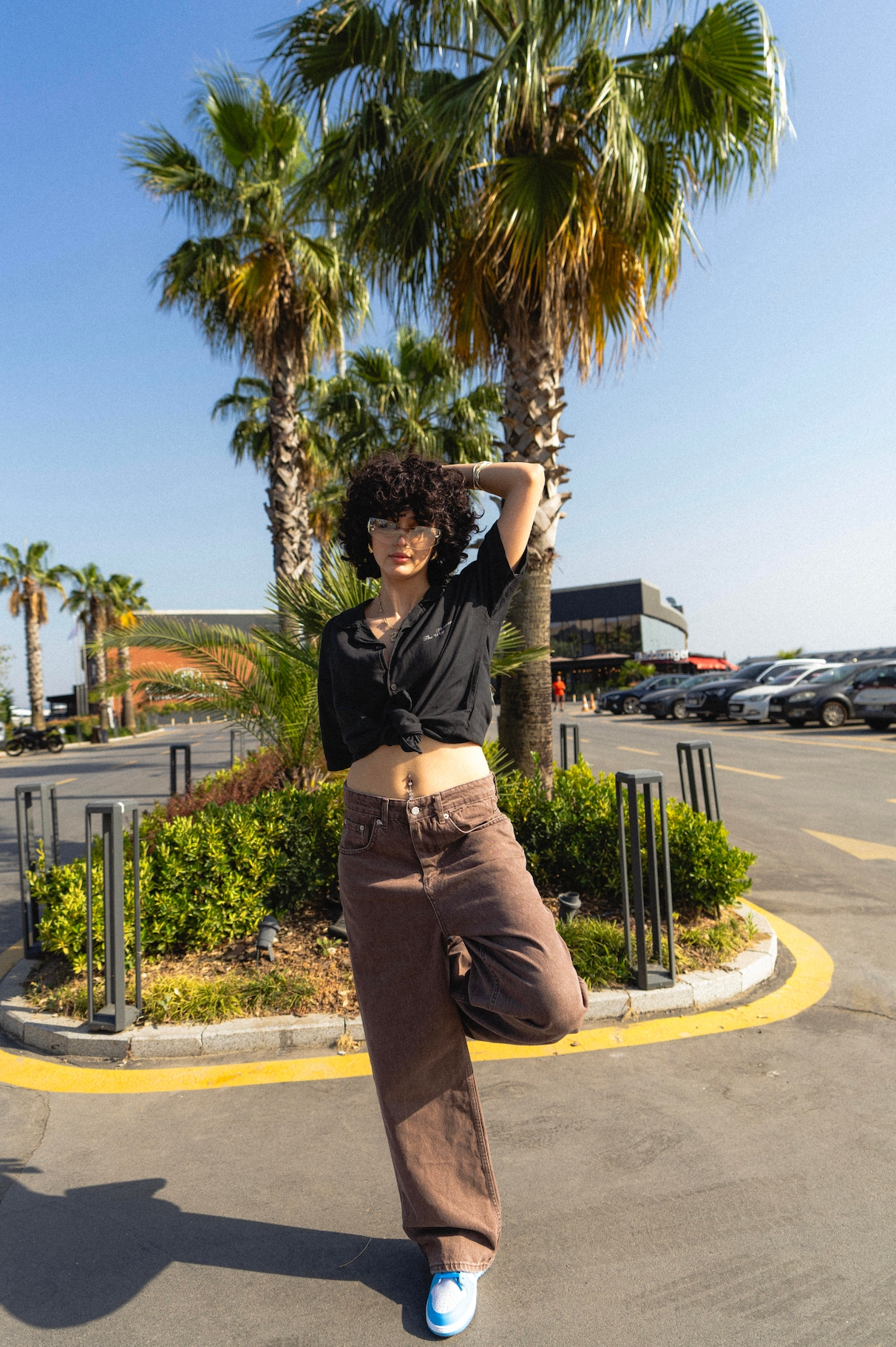 Basic Kahverengi Baggy Jean