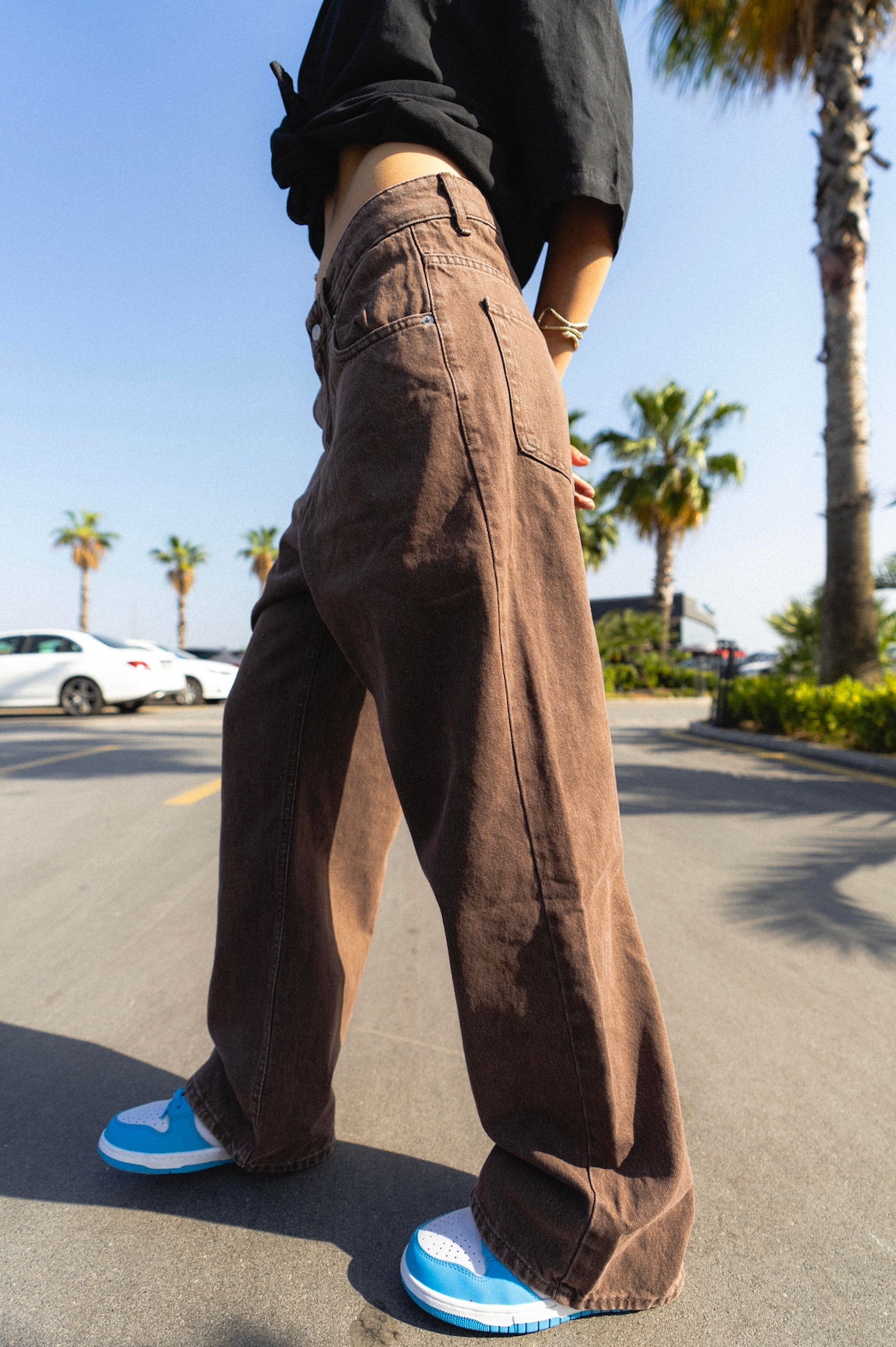 Basic Kahverengi Baggy Jean