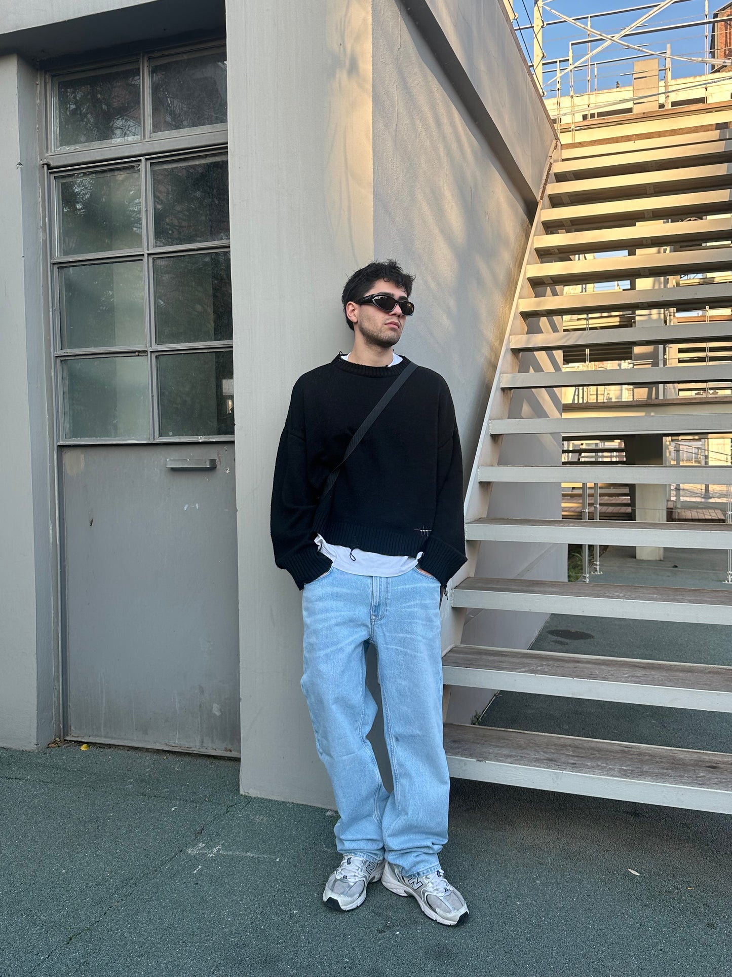 RW Premium Basic Buz Mavi Baggy Jean