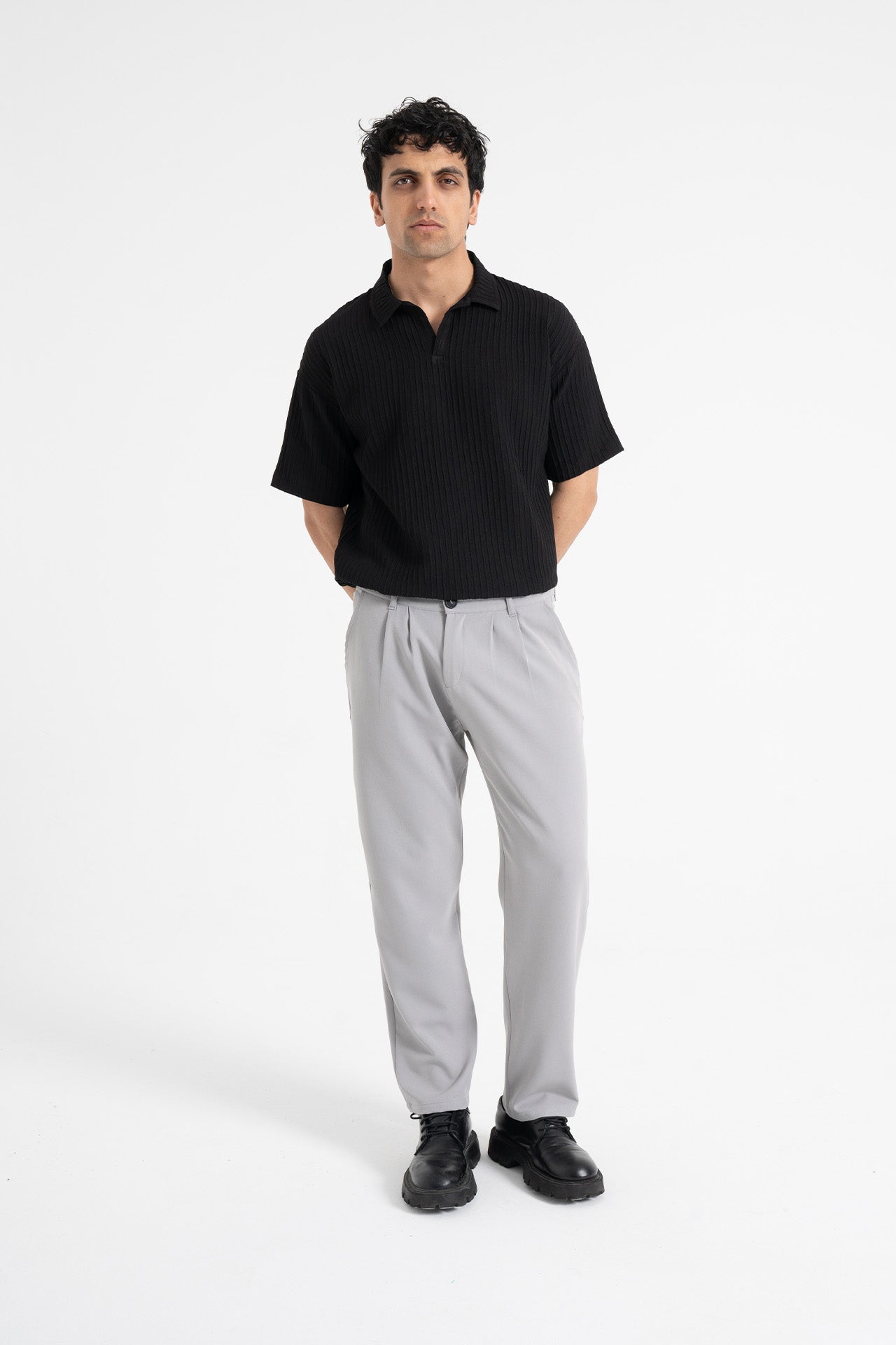 Relaxed Fit Pileli Kumaş Pantolon