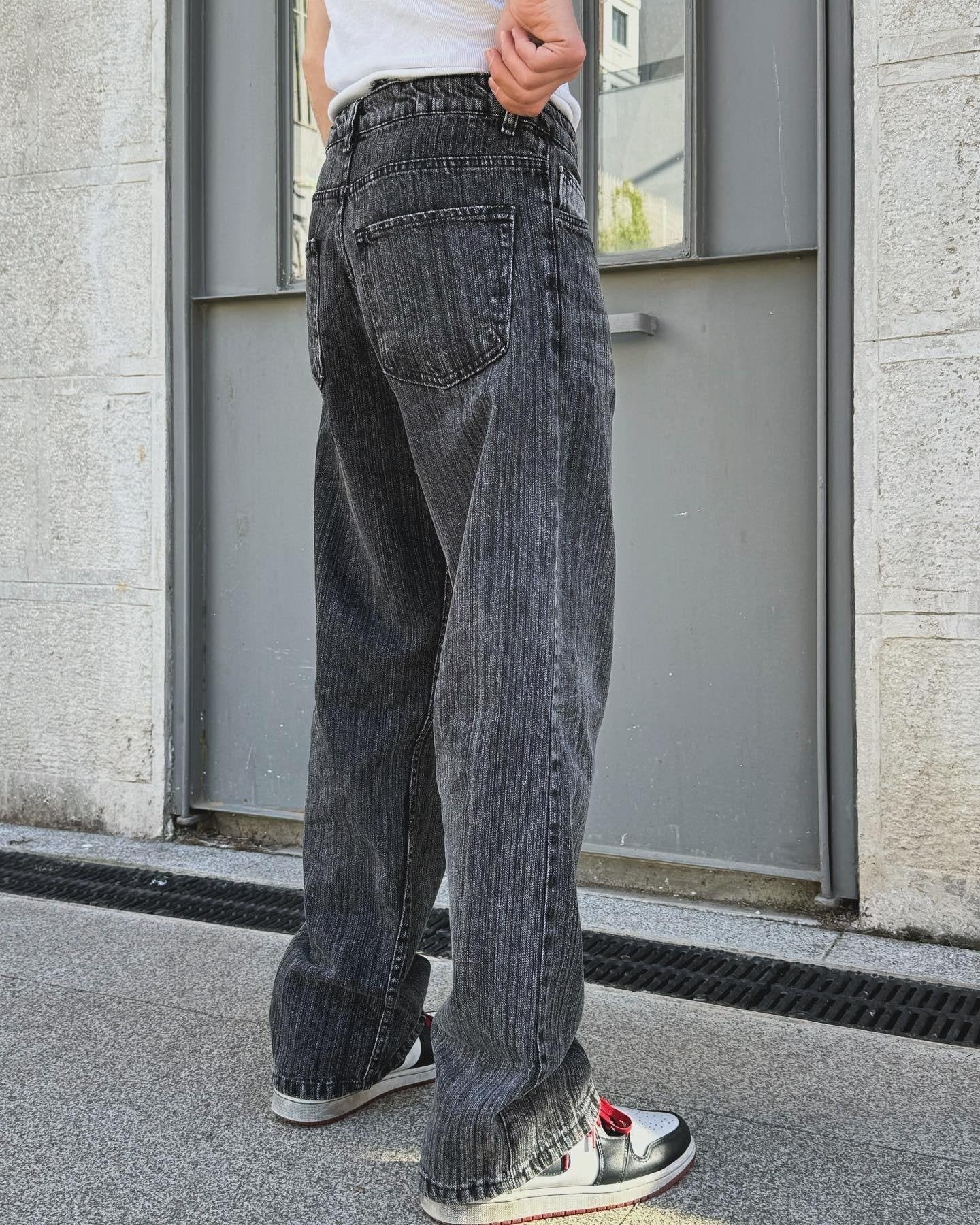 Akmoon Effect Detay Baggy Jean