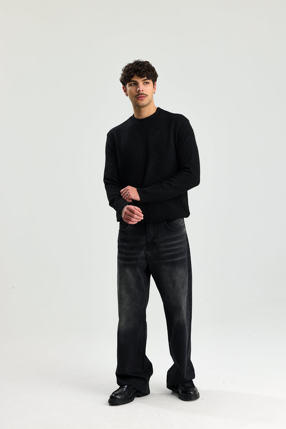 Kırçıllı Relaxed Fit Kazak