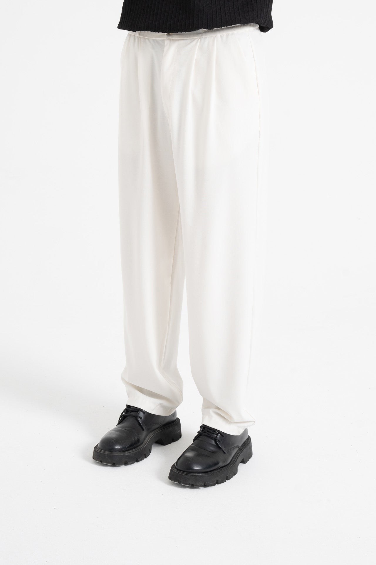 Baggy Fit Pileli Kumaş Pantolon