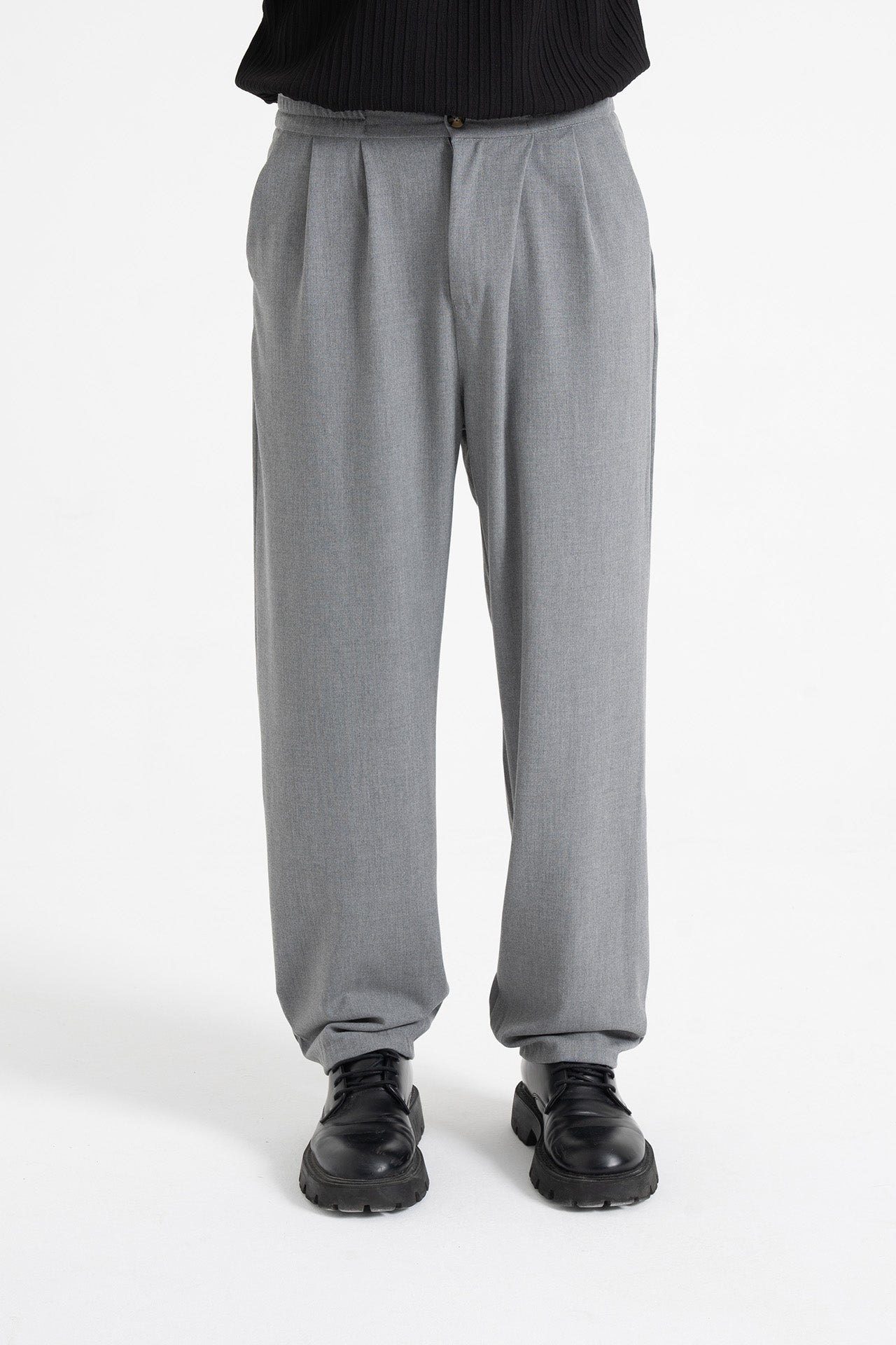 Baggy Fit Pileli Kumaş Pantolon