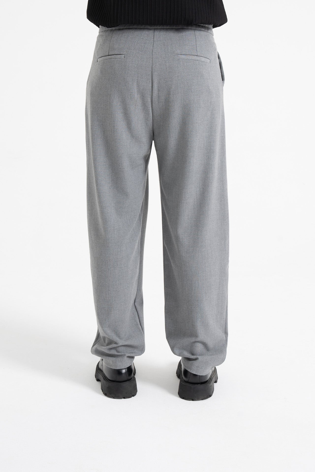Baggy Fit Pileli Kumaş Pantolon