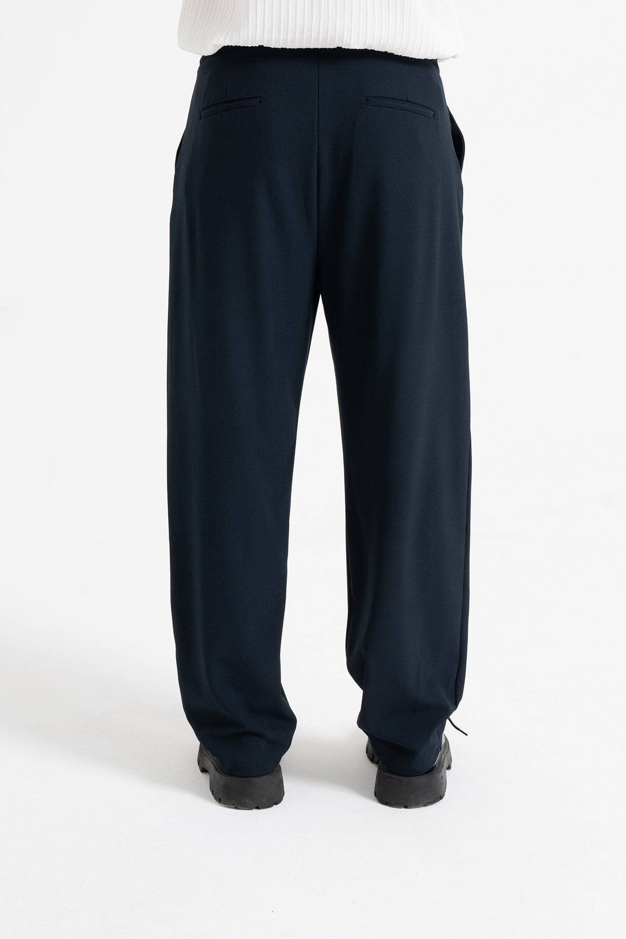 Baggy Fit Pileli Kumaş Pantolon