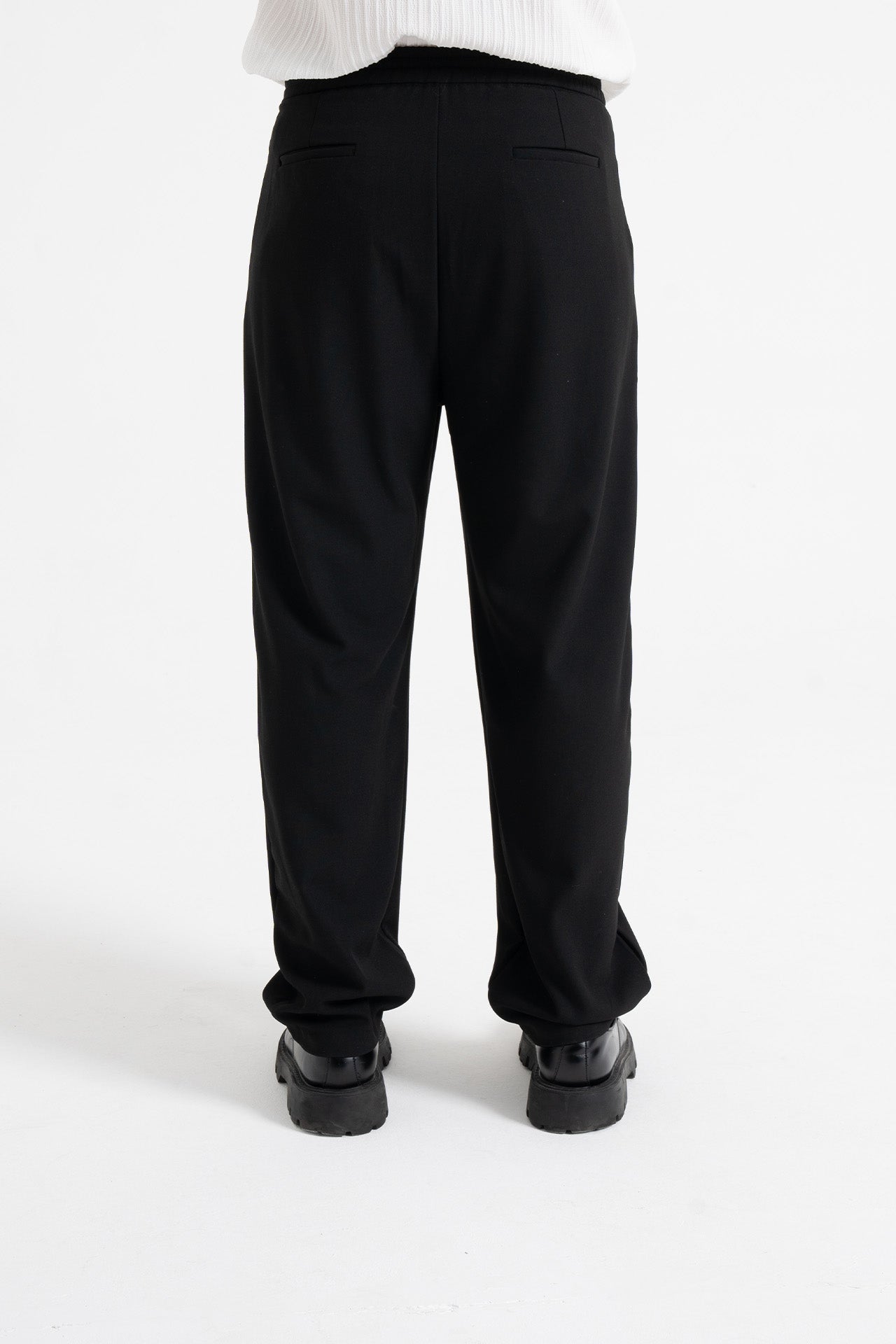 Baggy Fit Pileli Kumaş Pantolon