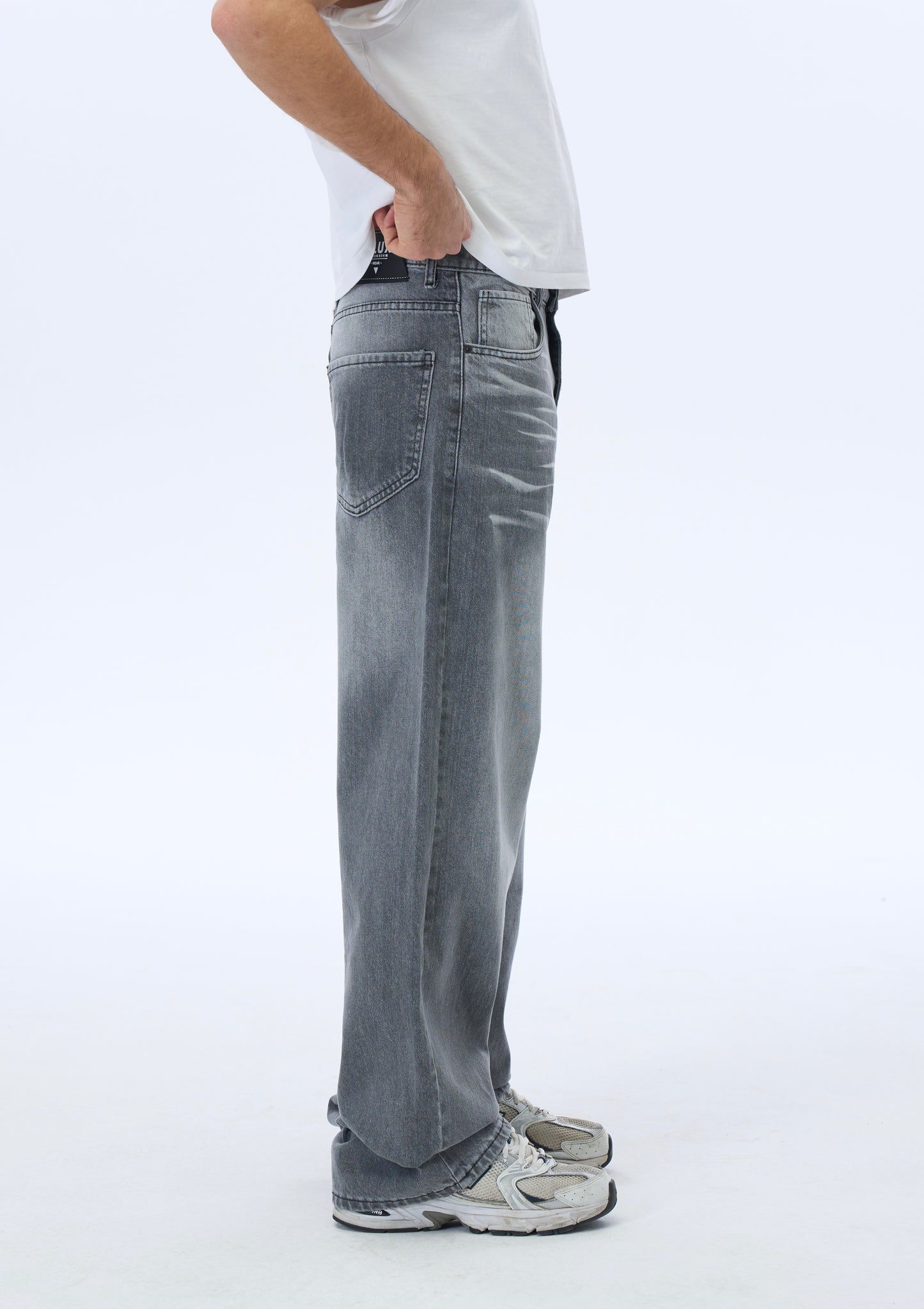 ATE Studios Premium Açık Gri Baggy Pantolon