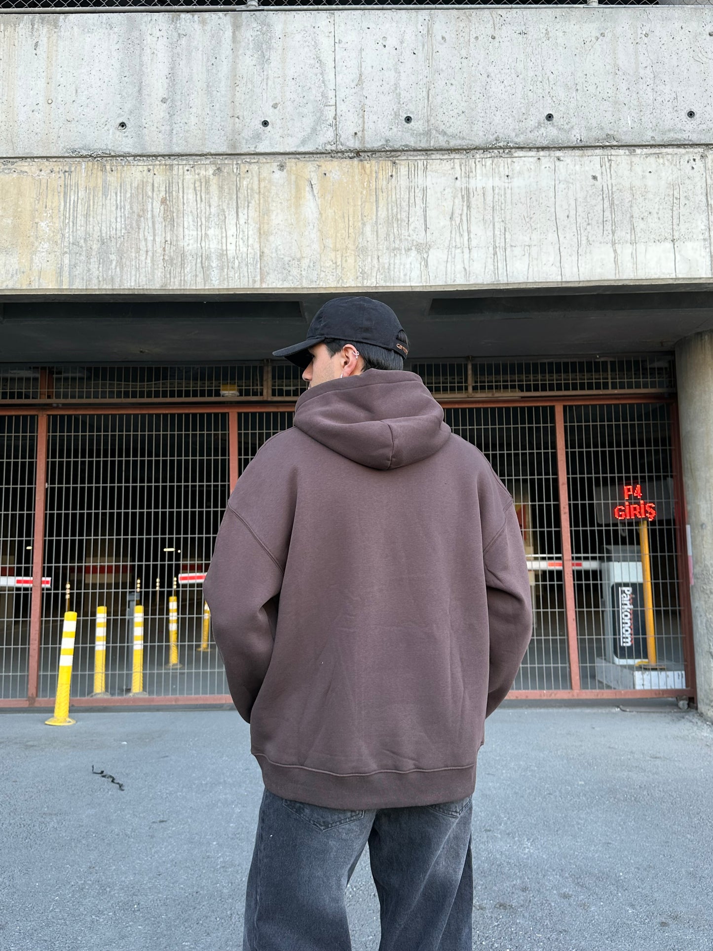 Basic Kahverengi Hoodie