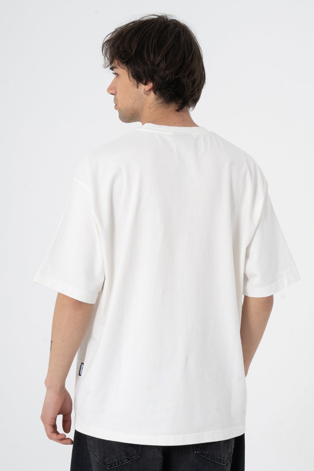 Wild & Free Kabartma Baskılı Premium Oversize Tişört