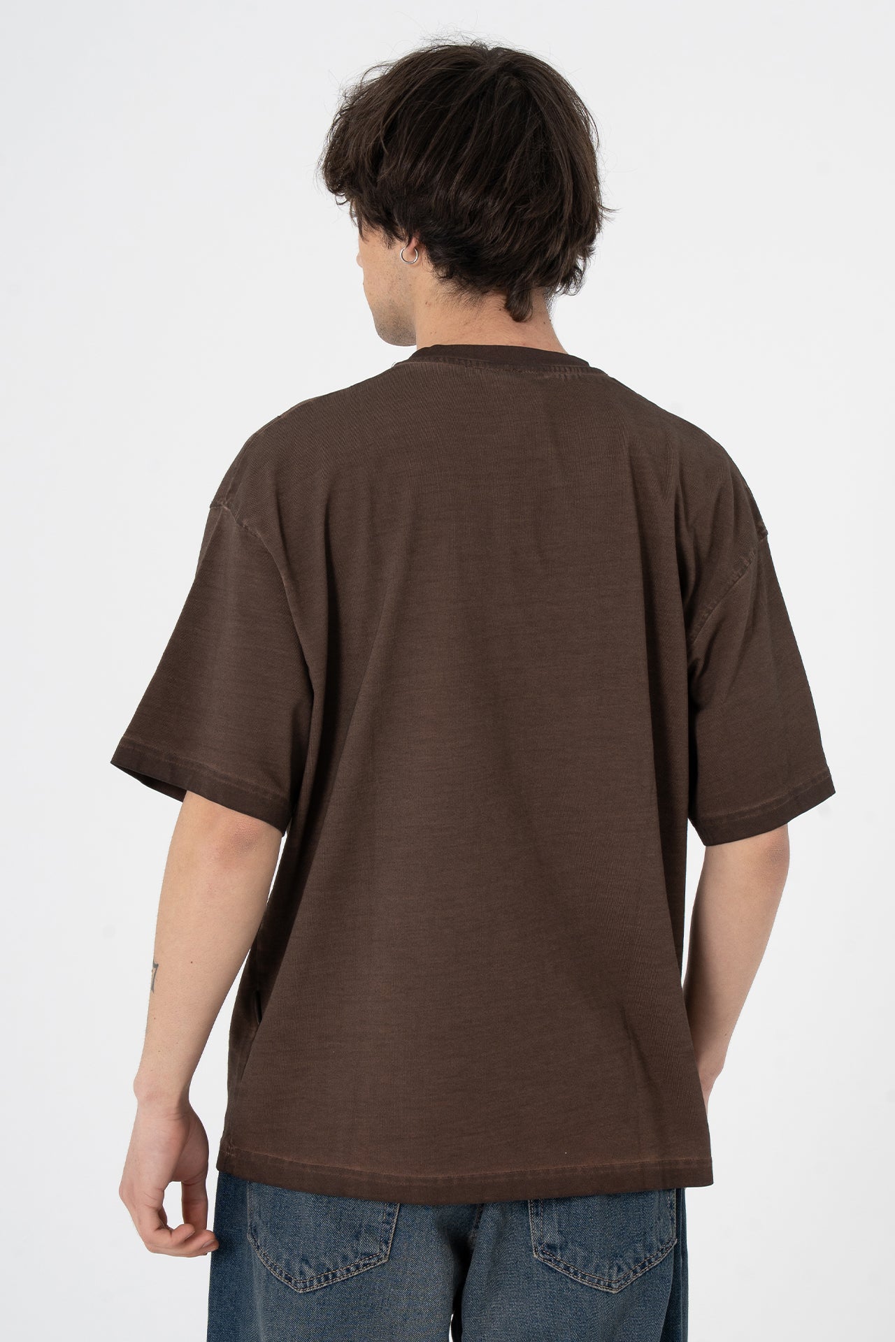Wild & Free Kabartma Baskılı Premium Oversize Tişört