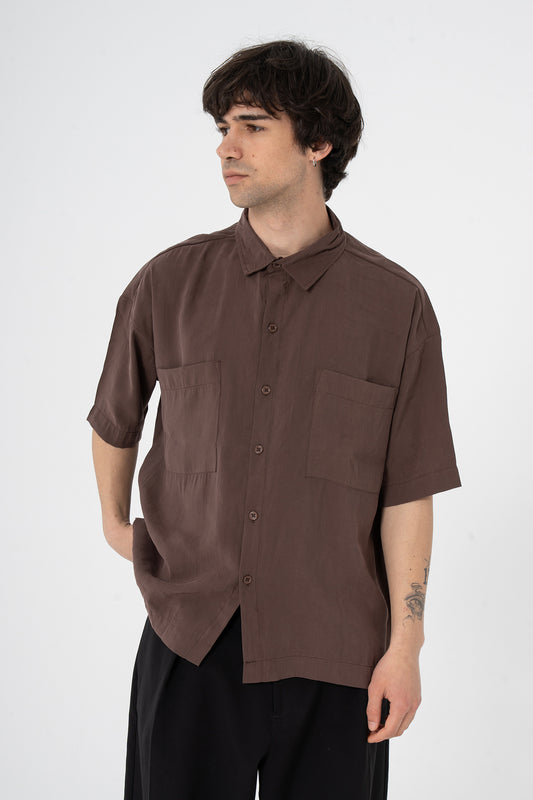 Premium Tensel Kumaş Oversize Gömlek