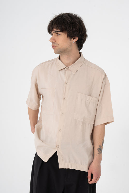 Premium Tensel Kumaş Oversize Gömlek