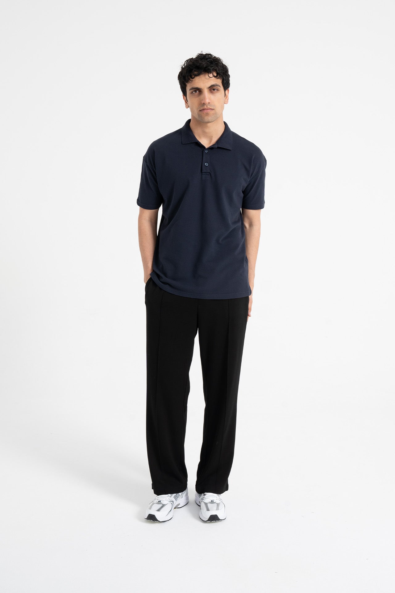 Basic Rahat Kalıp Polo Yaka Tişört