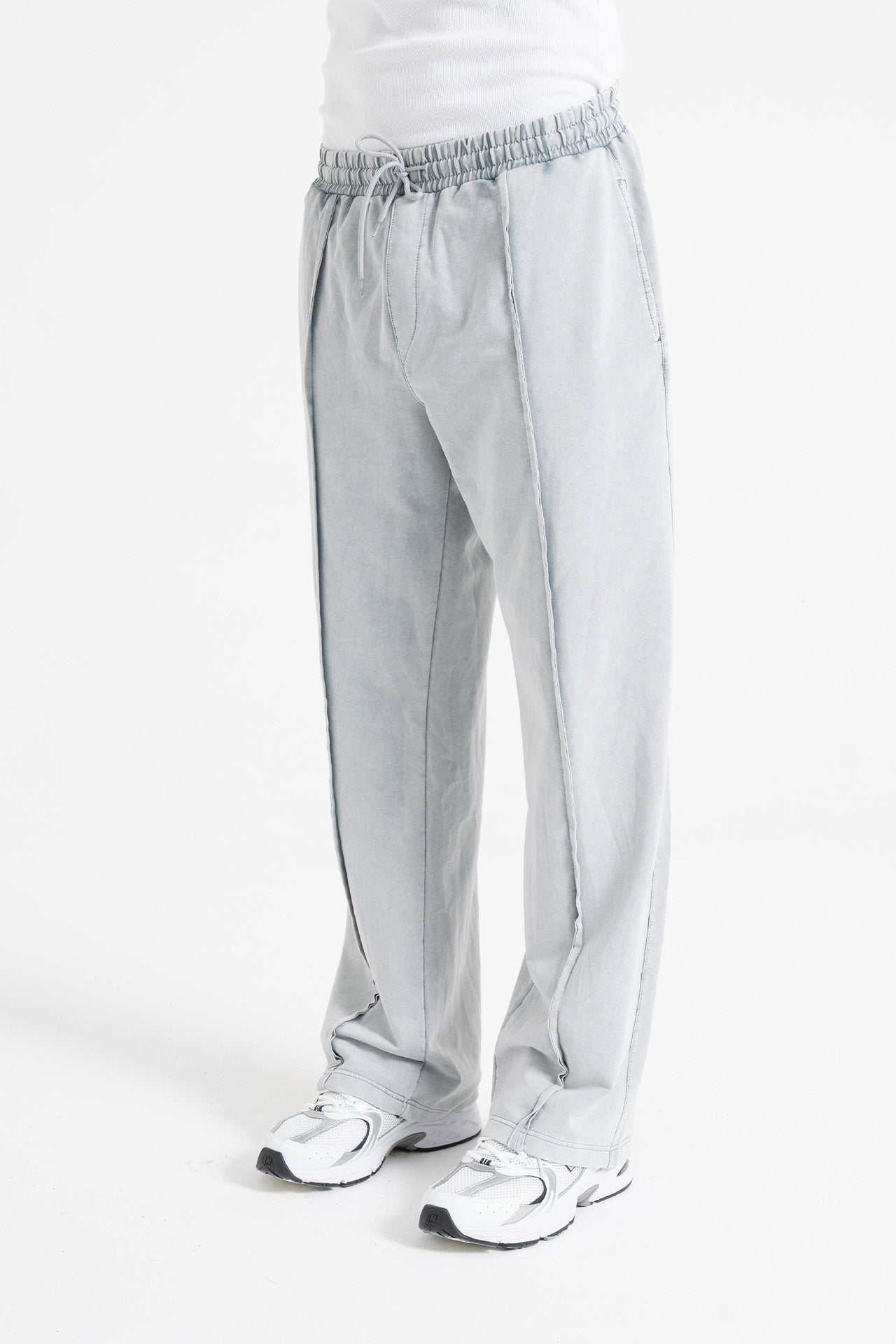 Yıkamalı Ön Dikiş Detay Premium Baggy Eşofman