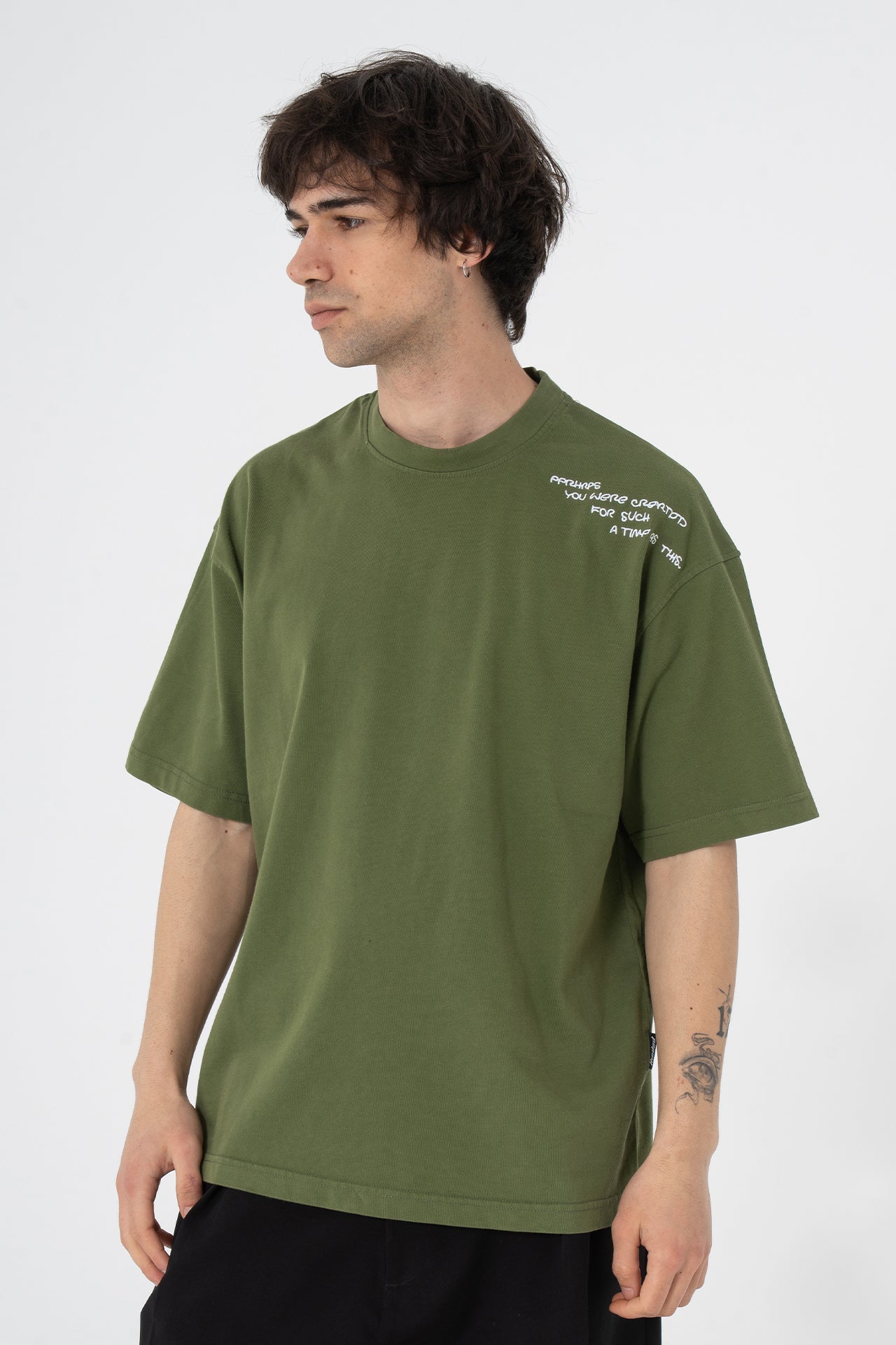 Nakış Detay Oversize Fit Tişört