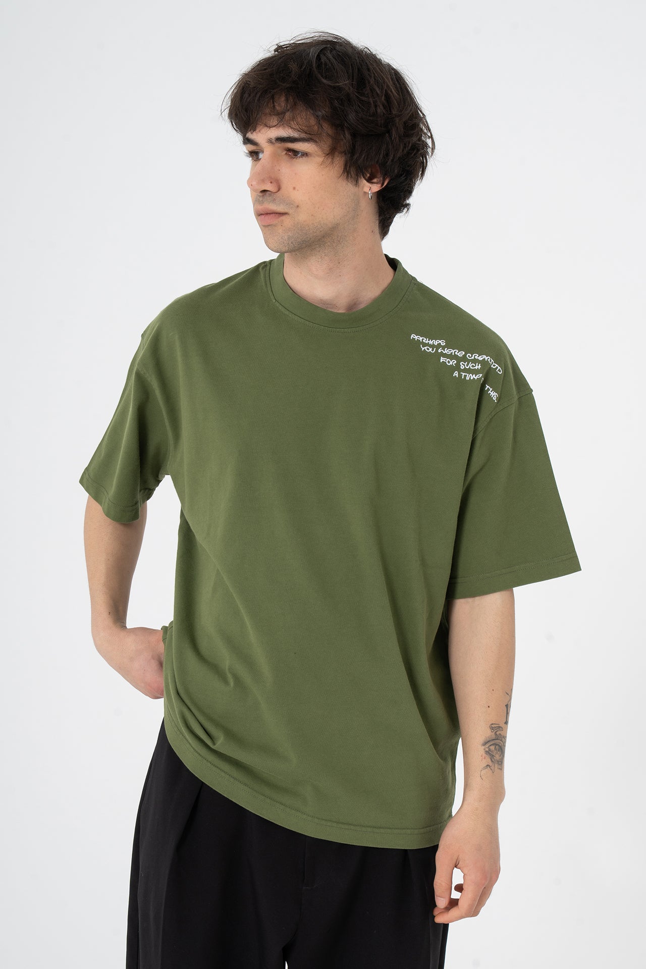 Nakış Detay Oversize Fit Tişört