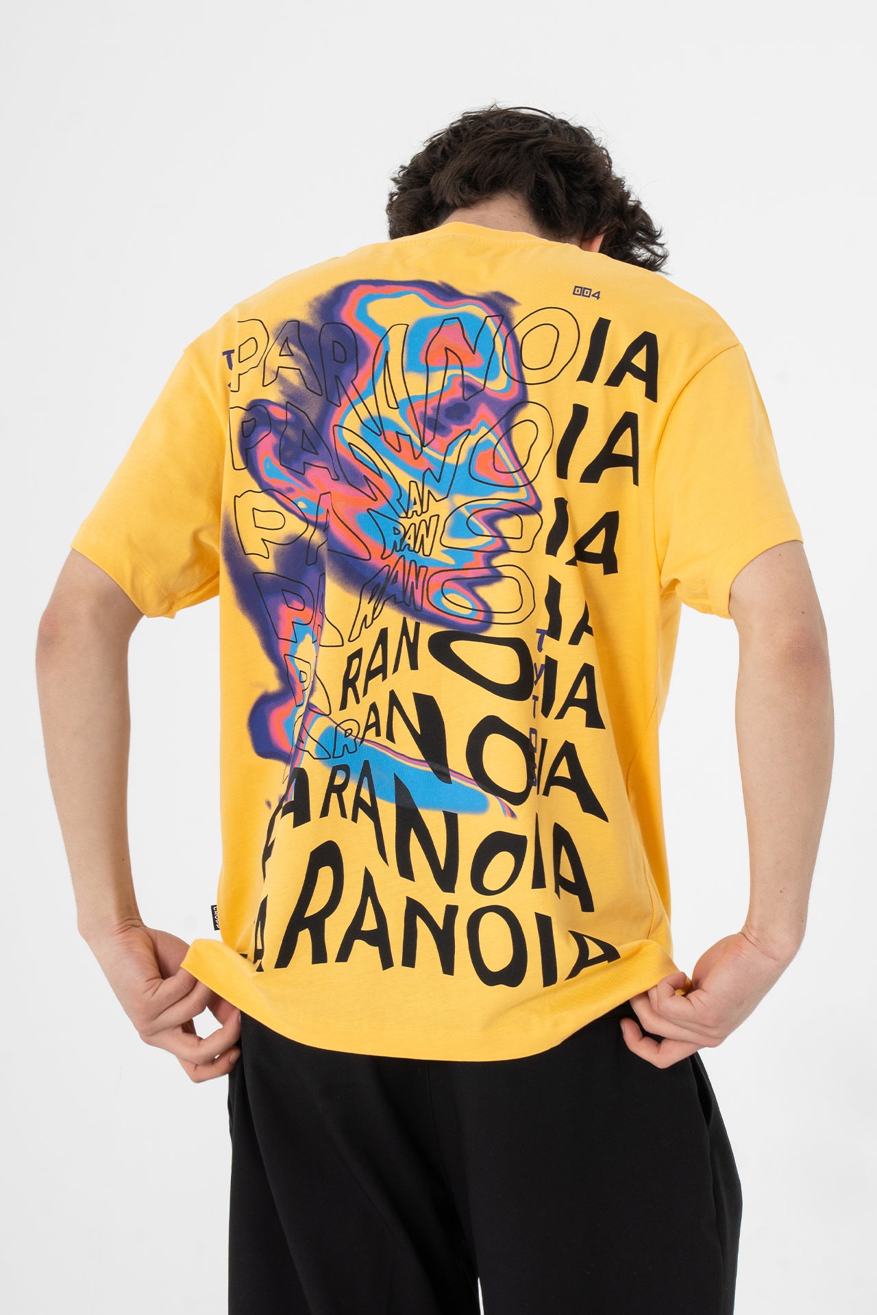 PARANOIA Baskılı Oversize Tişört