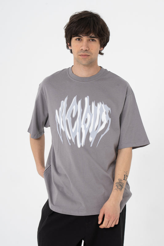Oversize Fit VACLOVE Baskılı Tişört