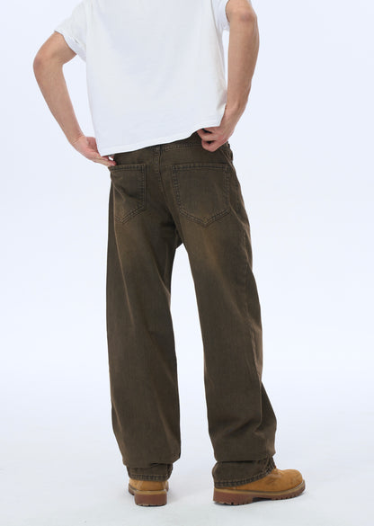 Alux Basic Kahverengi Baggy Kot Pantolon