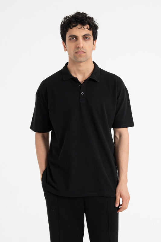 Basic Rahat Kalıp Polo Yaka Tişört