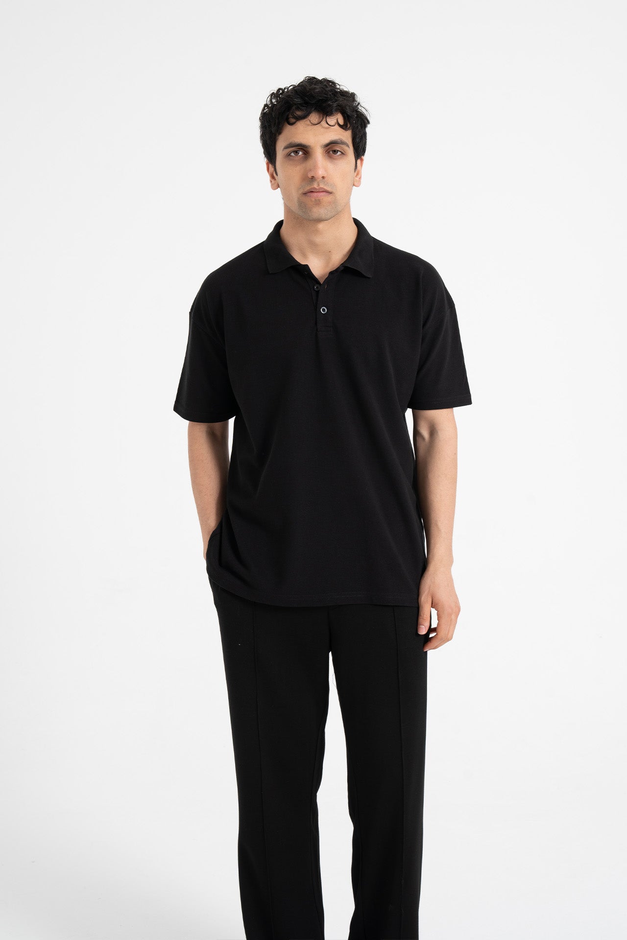 Basic Rahat Kalıp Polo Yaka Tişört