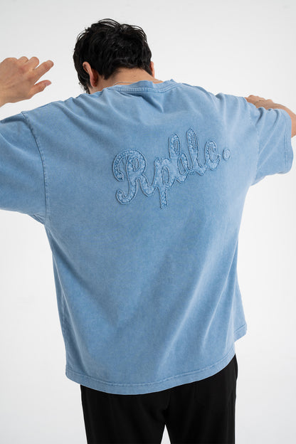 Rpblic Nakışlı Basic Oversize Tişört