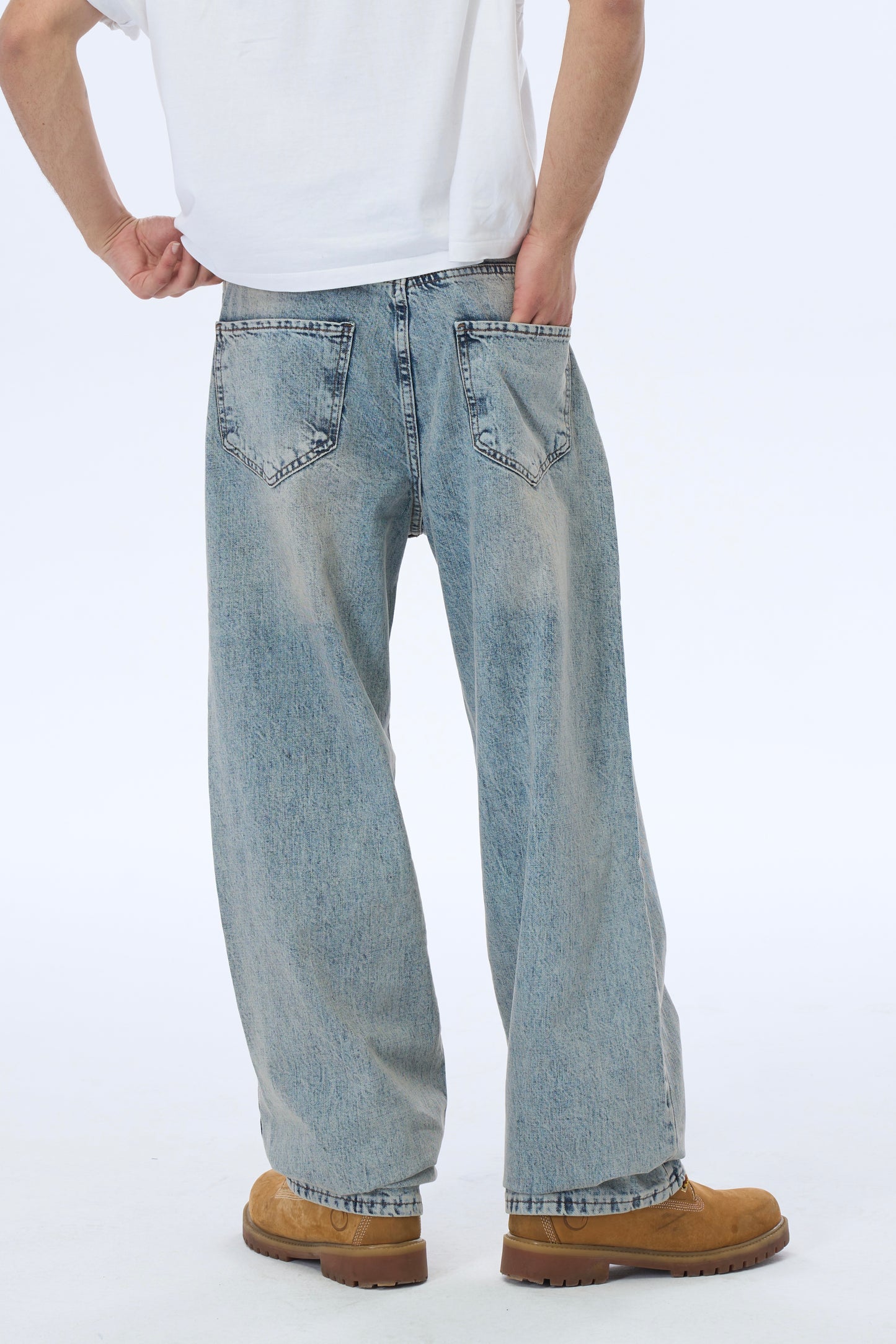 Ate Studios Buz Mavi Baggy Pantolon