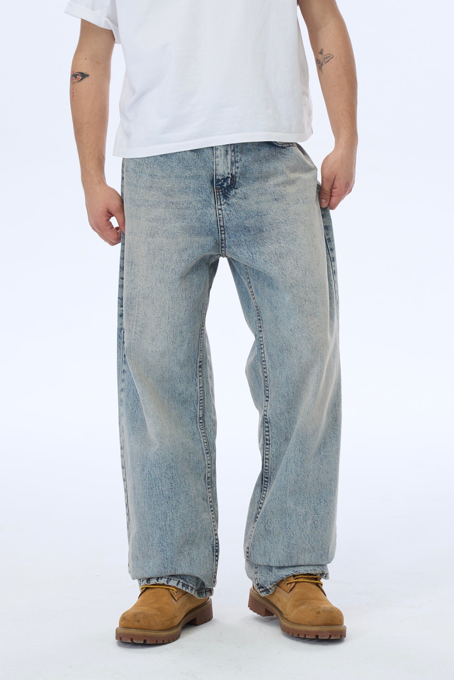Ate Studios Buz Mavi Baggy Pantolon