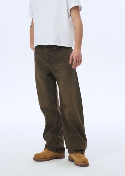 Alux Basic Kahverengi Baggy Kot Pantolon