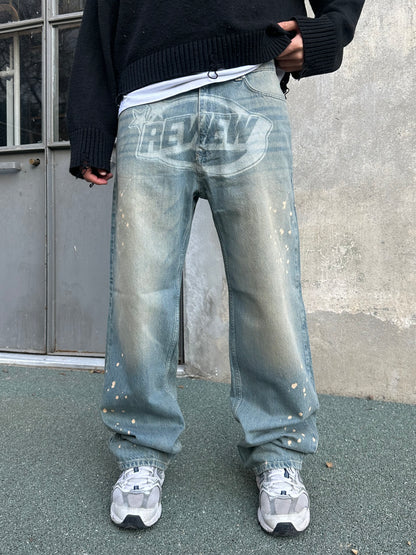 RW Premium Detay Baskılı Baggy Jean