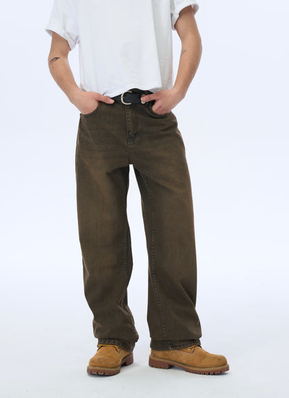 Alux Basic Kahverengi Baggy Kot Pantolon