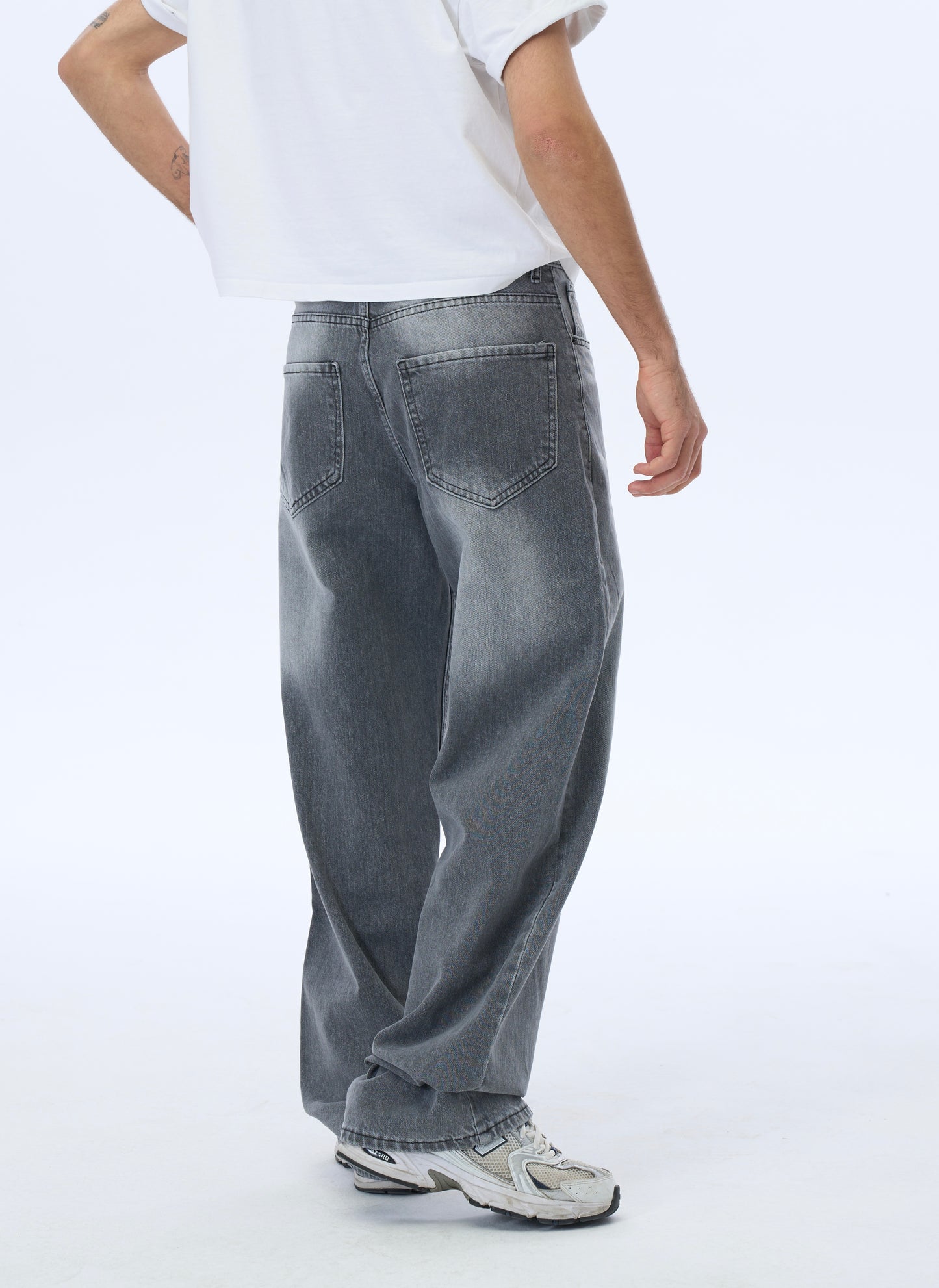 ATE Studios Premium Açık Gri Baggy Pantolon