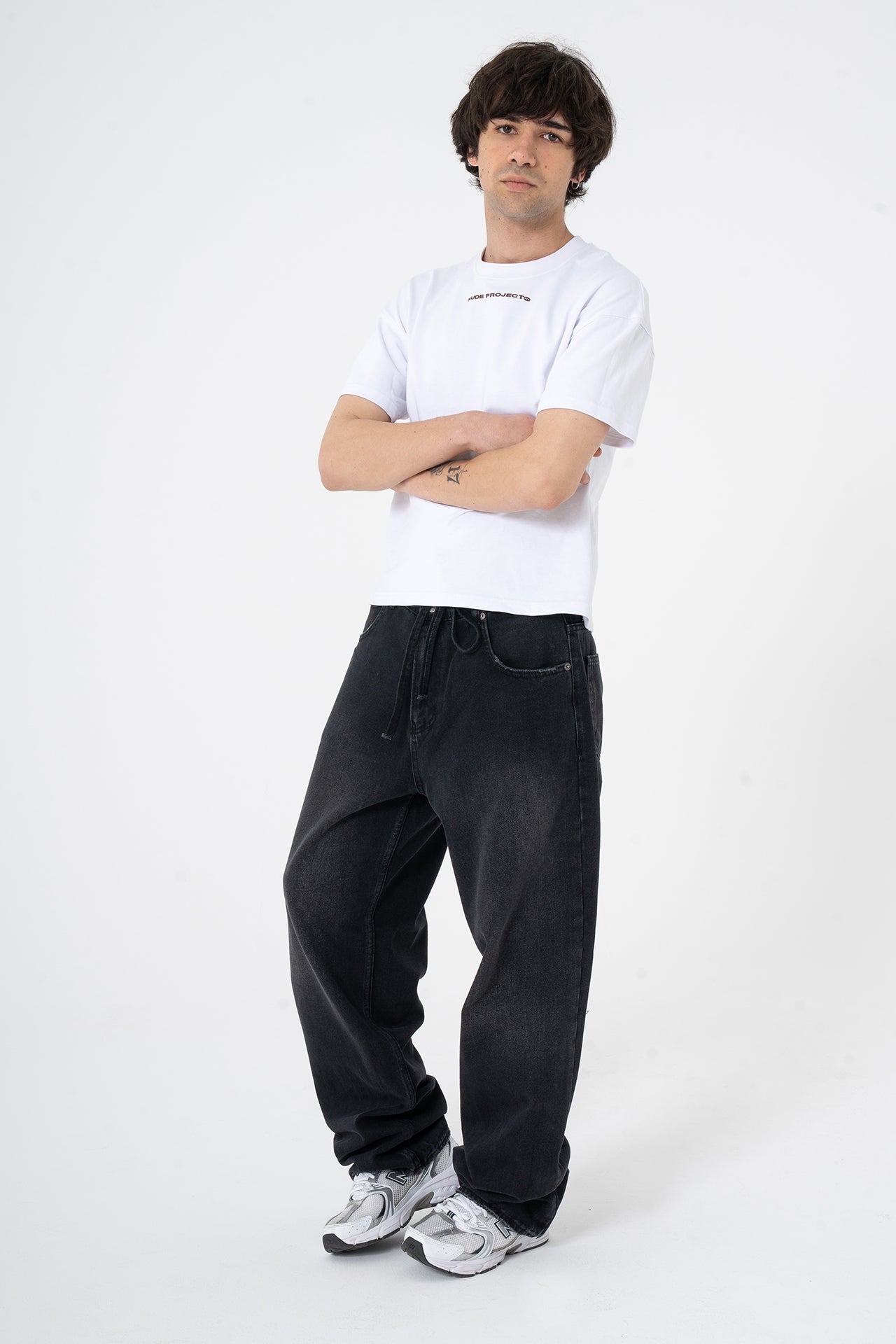 Bağcıklı Yıkama Detay Premium Baggy Pantolon
