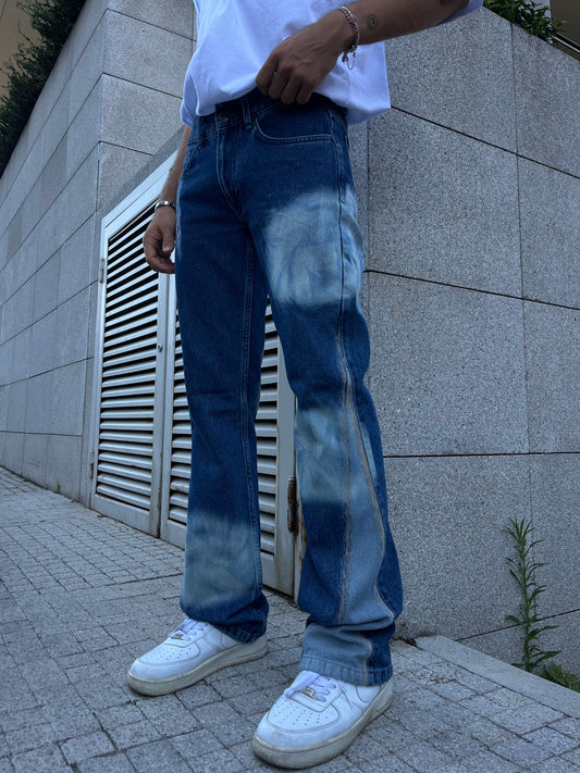 Loose Fit Mavi Detay Jean