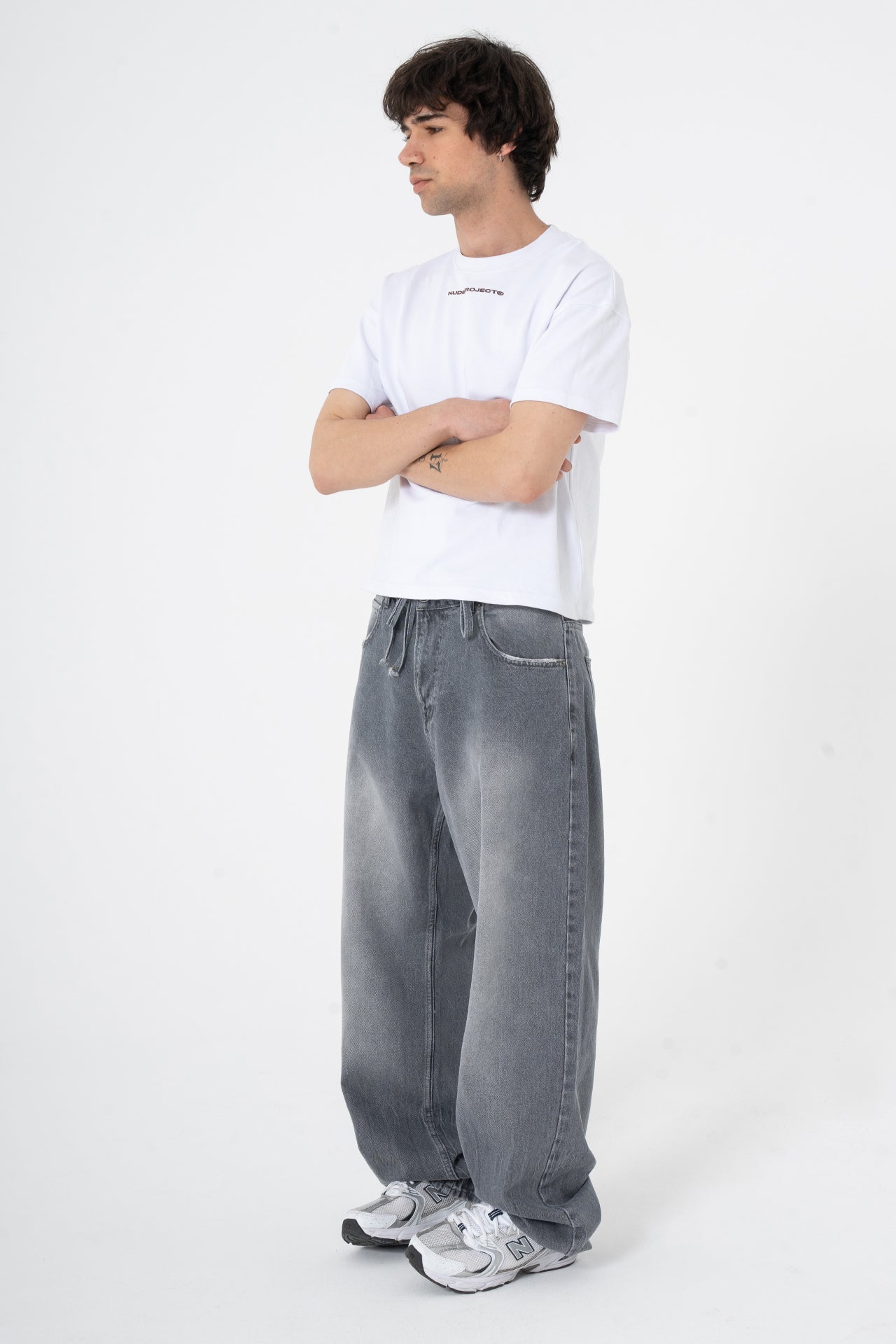 Bağcıklı Yıkama Detay Premium Baggy Pantolon