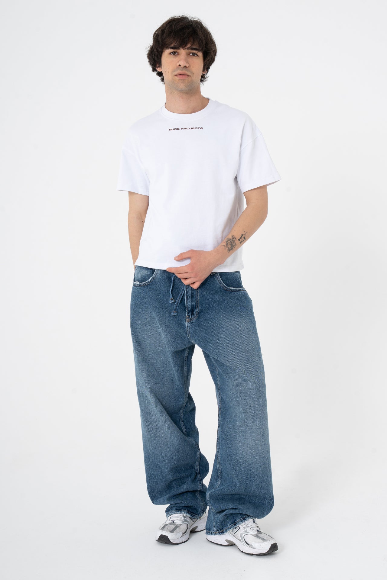 Bağcıklı Yıkama Detay Premium Baggy Pantolon