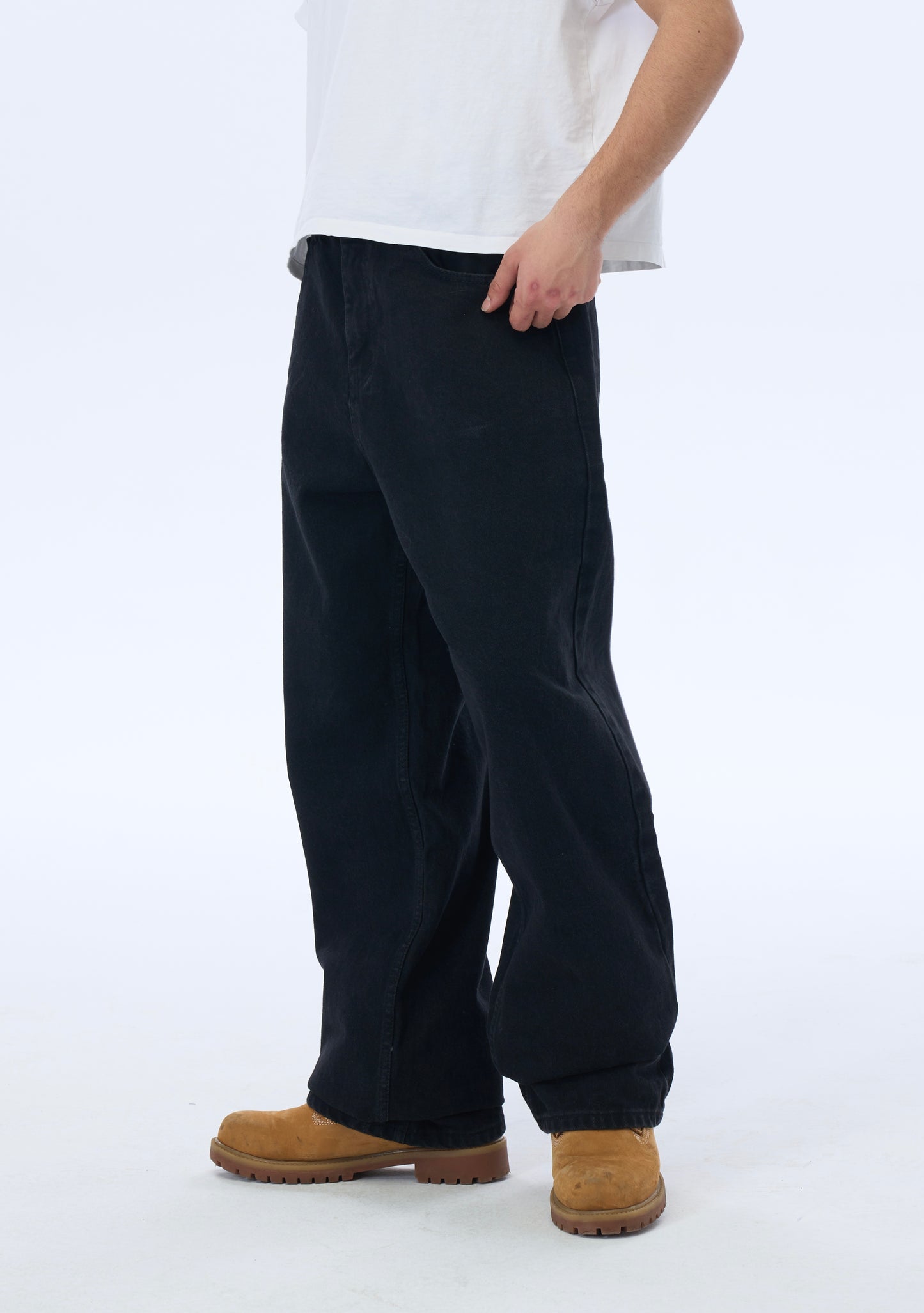 Ate Studios Düz Siyah Baggy Pantolon