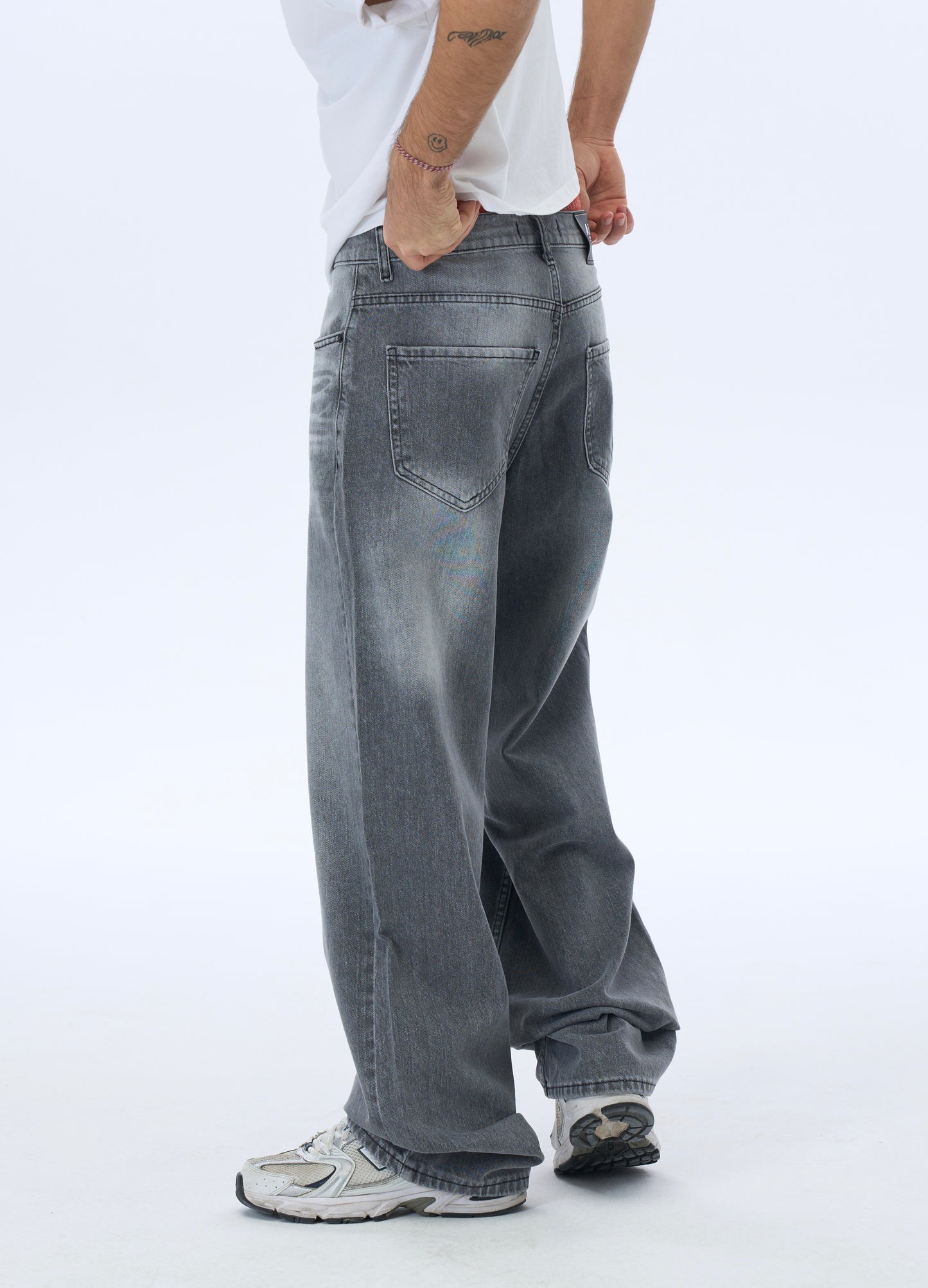 ATE Studios Premium Açık Gri Baggy Pantolon